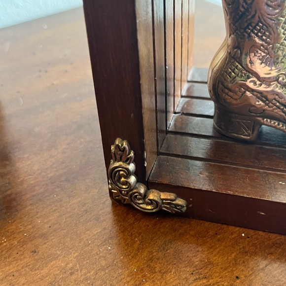 Brass Cowboy Boot Bookends - Picture 4 of 5